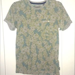 Ted Baker Gray and Blue Top